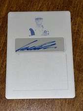 IKE IRISH 2021 Leaf Perfect Game CYAN PRINTING PLATE AUTO #1/1 AUBURN ORIOLES