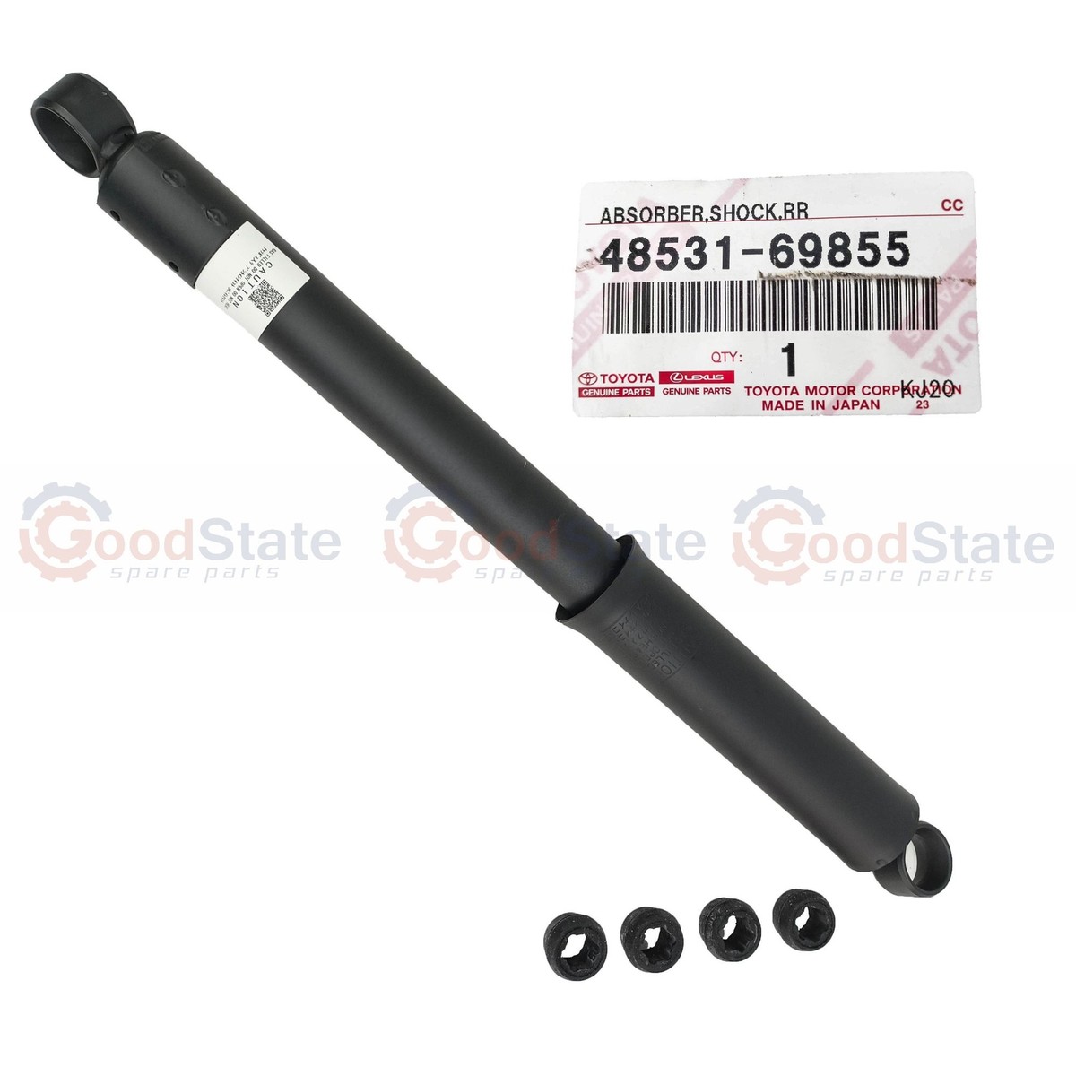 Genuine Toyota LandCruiser HZJ76 GRJ78 GRJ76 FZJ78 FZJ76 Rear RH Shock Absorber Genuine Toyota LandCruiser HZJ76 GRJ78 GRJ76 FZJ78 FZJ76 Rear RH Shock Absorber