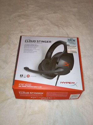 HyperX Cloud Stinger Red / Black Headband Gaming Headset for PC and PS4