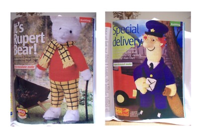 STRICKANLEITUNG Alan Dart Postman Pat / Rupert the bear Stricken & Häkeln 2009