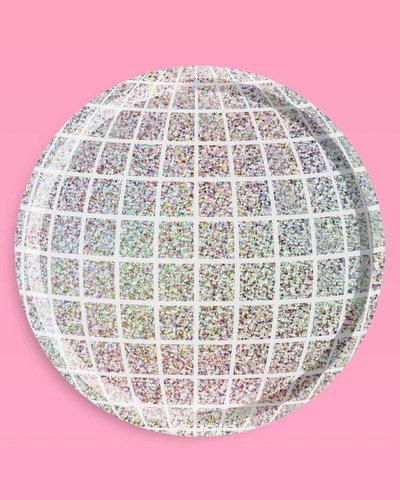 Holographic Disco Ball Paper Plates - 25 pk 9" | Bachelorette Party Decorati... - Picture 5 of 5