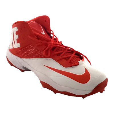 Nike Men's Zoom Code Elite 3/4 TD Shark Football Cleats Orange / White Size 18