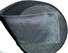 BLACK HIGH QUALITY WOVEN ELASTIC, 6 INCH 150MM WIDE, AVAILABLE IN DIFF LENGTHS