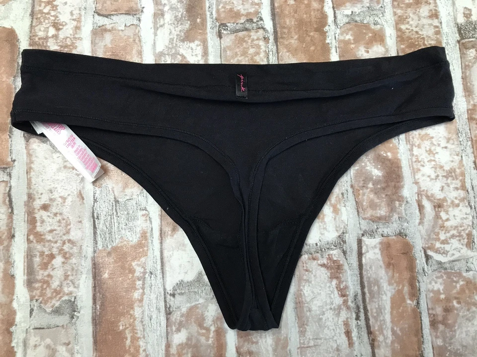 Calcinha fio dental Victoria's Secret ROSA PRETA TAMANHO ÚNICO - Imagem 4 de 4