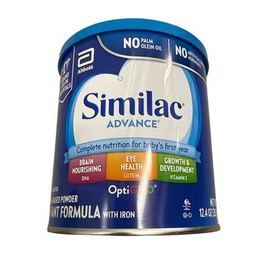 Similac Advance Infant Formula with Iron, 12.4 oz Powder, Milk Based-Exp. 3/2028