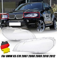 2x Scheinwerfer Glas Xenon Halogen links+rechts Set für BMW X5 E70 2007-2012