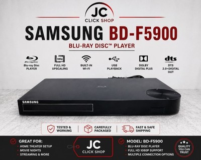 Samsung BD-F5900 3D Wifi Blu-Ray Player - NO Remote Control Tested & Works