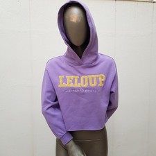 Felpa con cappuccio di Marylou Leloup X Don’t call me Jennyfer, XXS/XS, viola, giallo, bianco