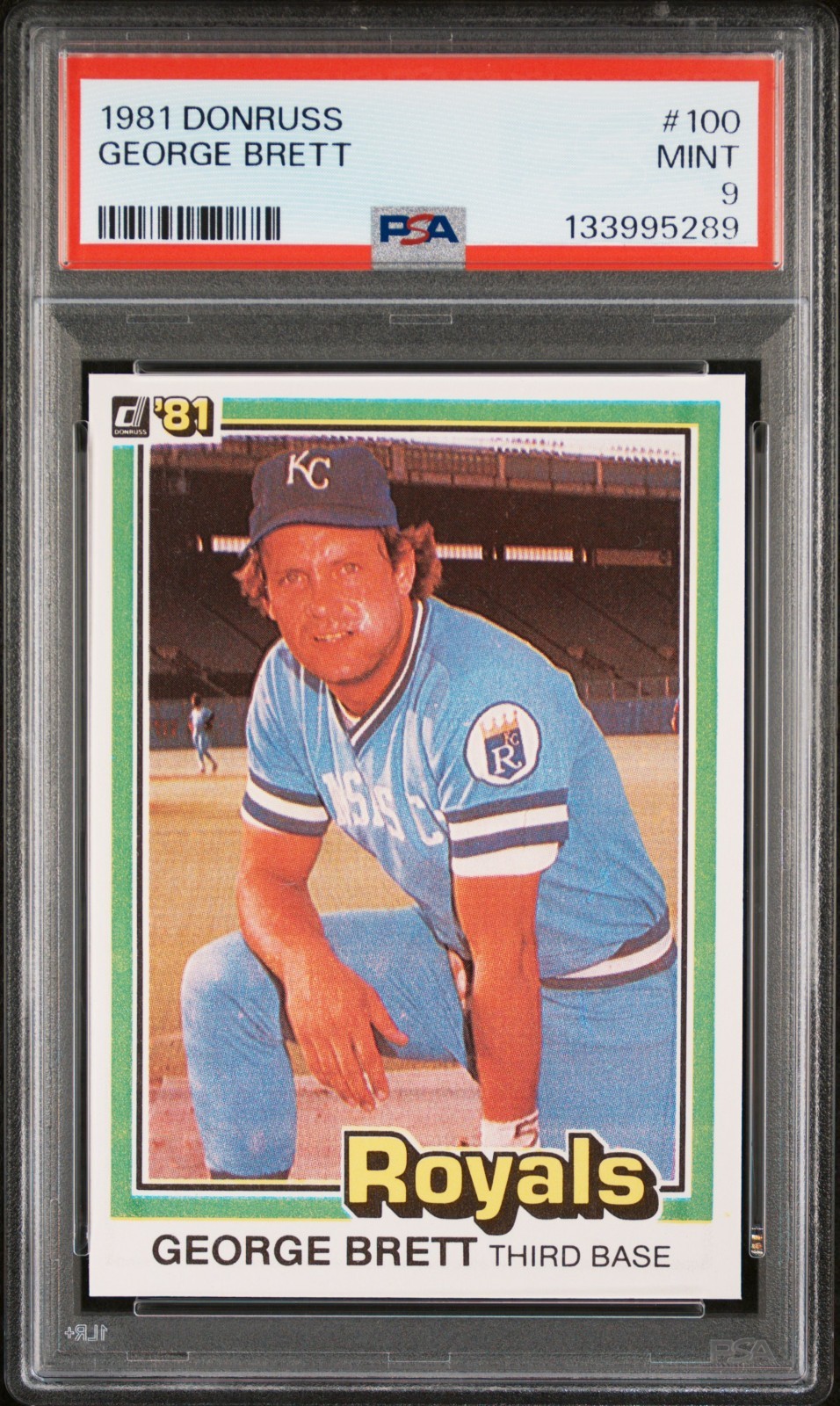 1981 DONRUSS #100 GEORGE BRETT PSA 9