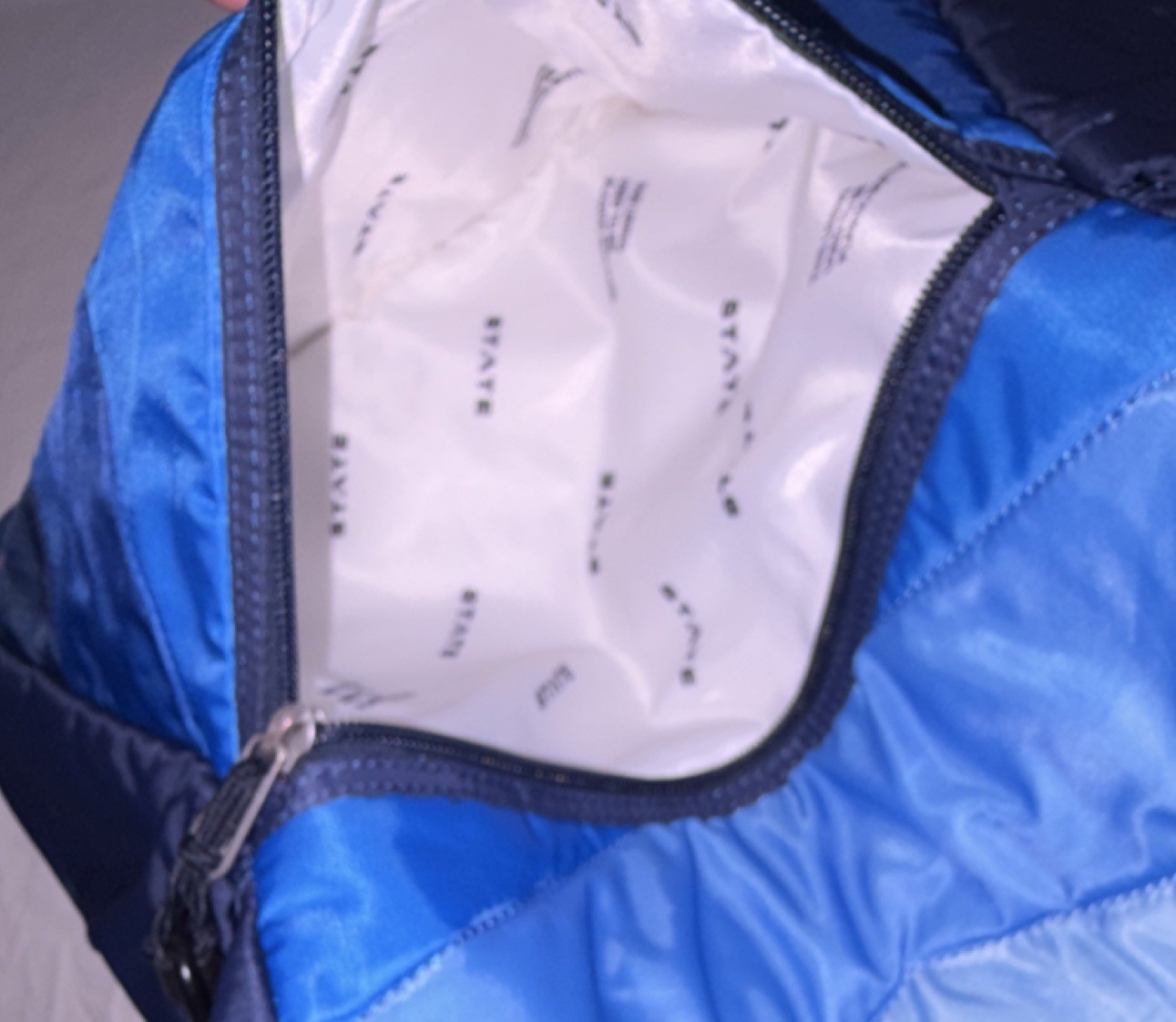 STATE Blue Chevron Backpack with Adjustable Strap… - image 6