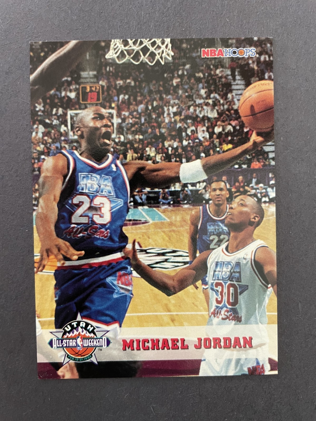 1993-94 Hoops #257 Michael Jordan — All-Star Weekend (Utah) — Bulls
