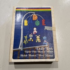 Vintage Raggedy Ann  Andy Circus Musical Nursery Mobile 1980 Dolly Toy 613