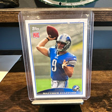 Topps 2009 Matthew Stafford Rookie Card #430 Detroit Lions NFL Football. rookie card picture