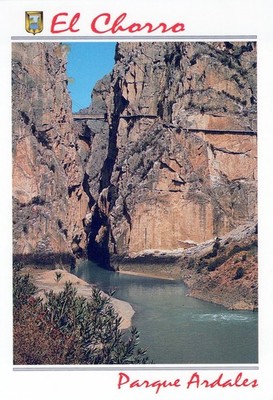 AK Der Charra Ardales Park Felsen Geologische Formation Gelände Fluss AA15063