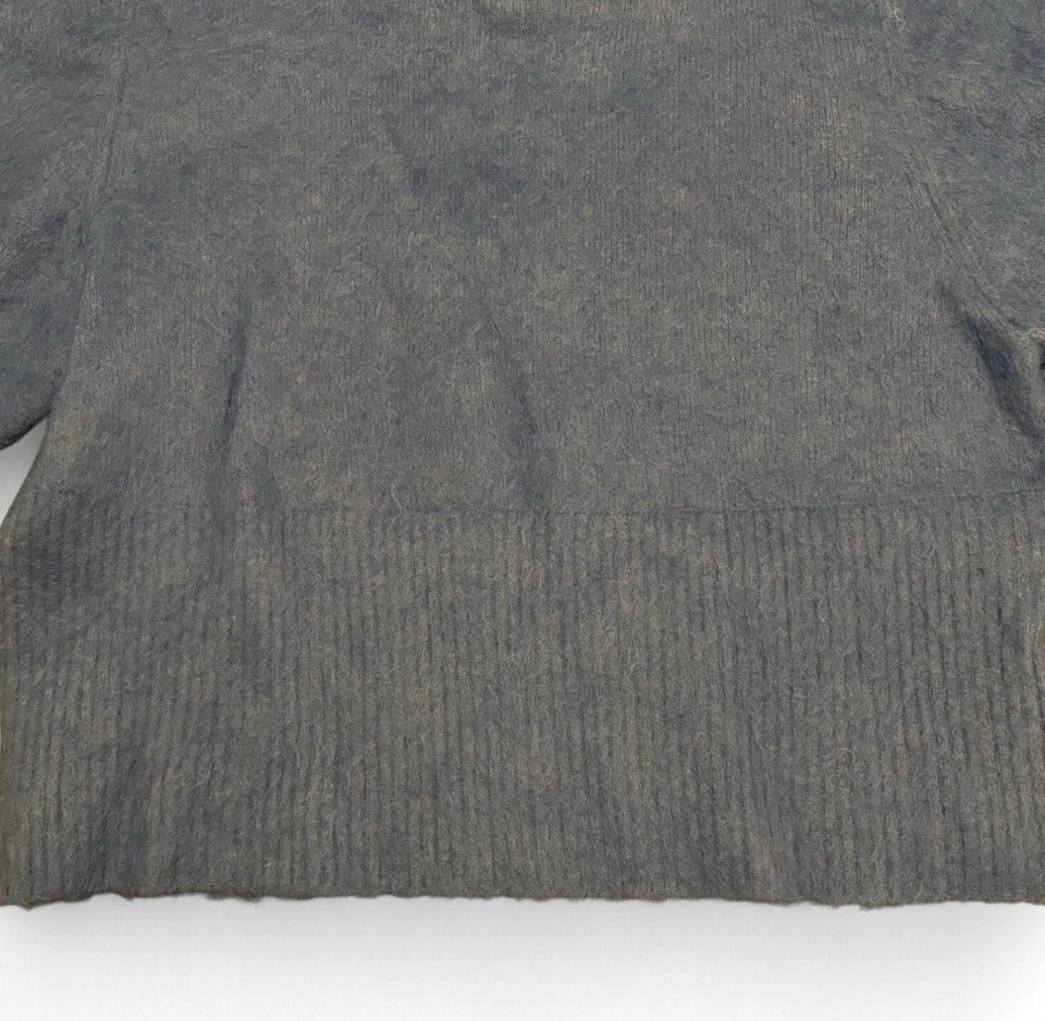 Suéter H&M Mohair Mezcla de Lana Difuso Azul Tejido Suave Pullover Pequeño S Acogedor Peludo Foto 3 de 4