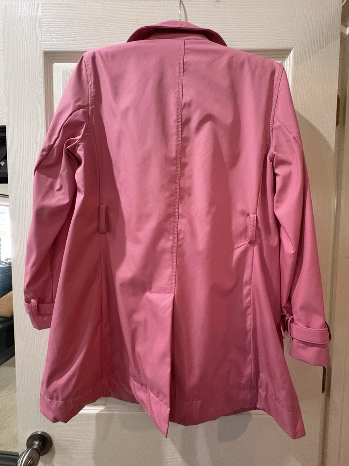 Cole B Sport Women’s Pink Trench Coach Size Medium - Image 2 of 4