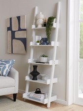 Rebel Ladder Shelf White For Home Office Bedroom Living Room UK