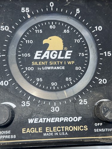 Vintage Eagle Silent Sixty I By Lowrance Flasher Depth Finder Untested - Picture 2 of 9