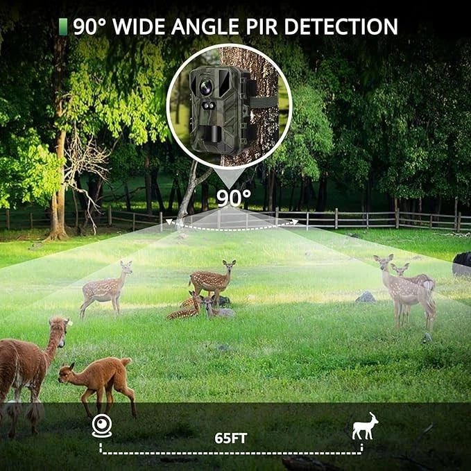 Mini wildlife camera 4K 50MP wildlife camera with night vision motion detector 850 IR LE - Image 2 of 4