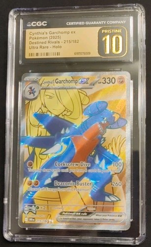 Pokemon Cynthia's Garchomp ex Destined Rivals 241/182 Hyper Rare CGC Pristine 10