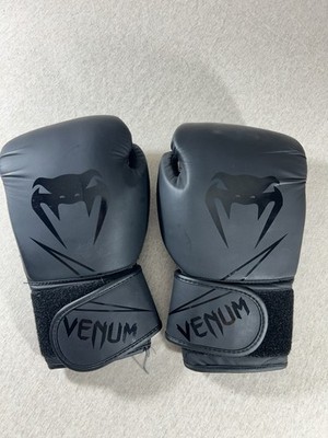 Venum Classic 12oz Boxing Gloves Black Training Sparring Heavy Bag