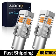 24x 1156 7506 Ba15s Led Amber Turn Signal Drl Parking Light Bulb Super Bright