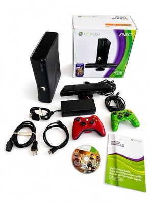 COMPLETE Microsoft Xbox 360 4GB Kinect Console Bundle w/Original Box & GTA V