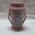 Hull Pink Ceramic Vase Art Pottery Floral Decorative Matte Finish F31-6 1/2