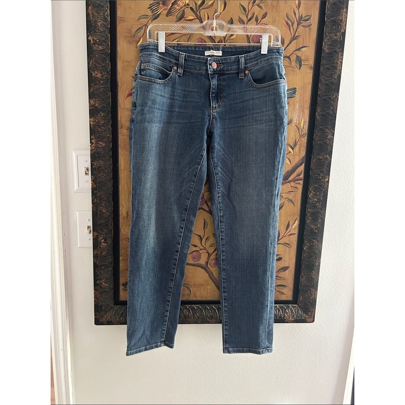 🦄 Eileen Fisher straight ankle jeans 6P