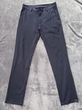 Rhone Commuter Pants Mens Black Slim Fit Stretch 5 Pocket Casual Preppy Size 30