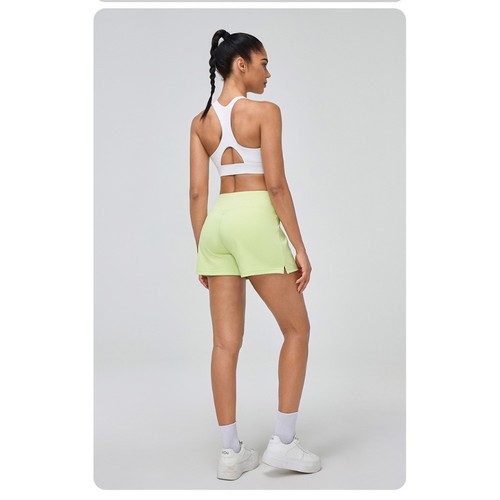 Damen Sommer Atmungsaktiv Fitness Sport Shorts Hohe Taille Abnehmen Yoga Shorts - Bild 15 von 26