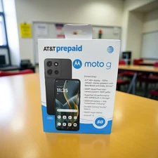 Motorola Moto G 2025 Smartphone 128GB Forest Gray Prepaid (Only AT&T Carrier)