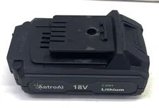 AstroAI chargeable 20V battery 2.0AH Lithium, USB port, push release lock