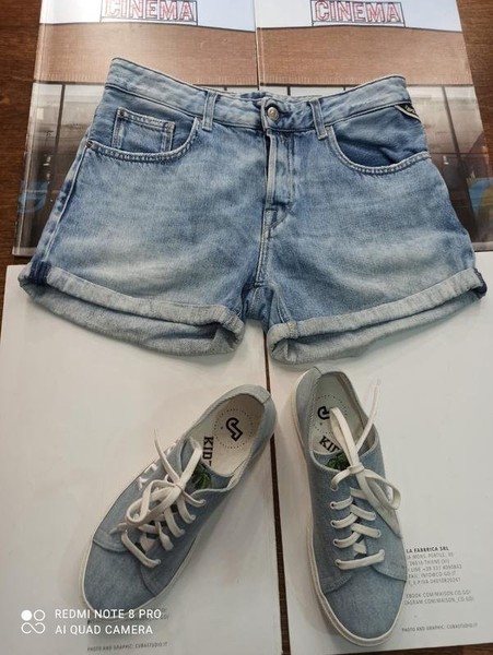 Women Replay Shorts Navy 38 / M
