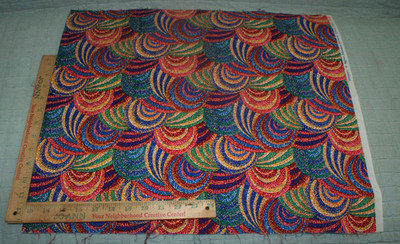 Serendipity Colorful Abstract Hoffman Int Fabrics Cotton Fabric Quilting 18 x42''