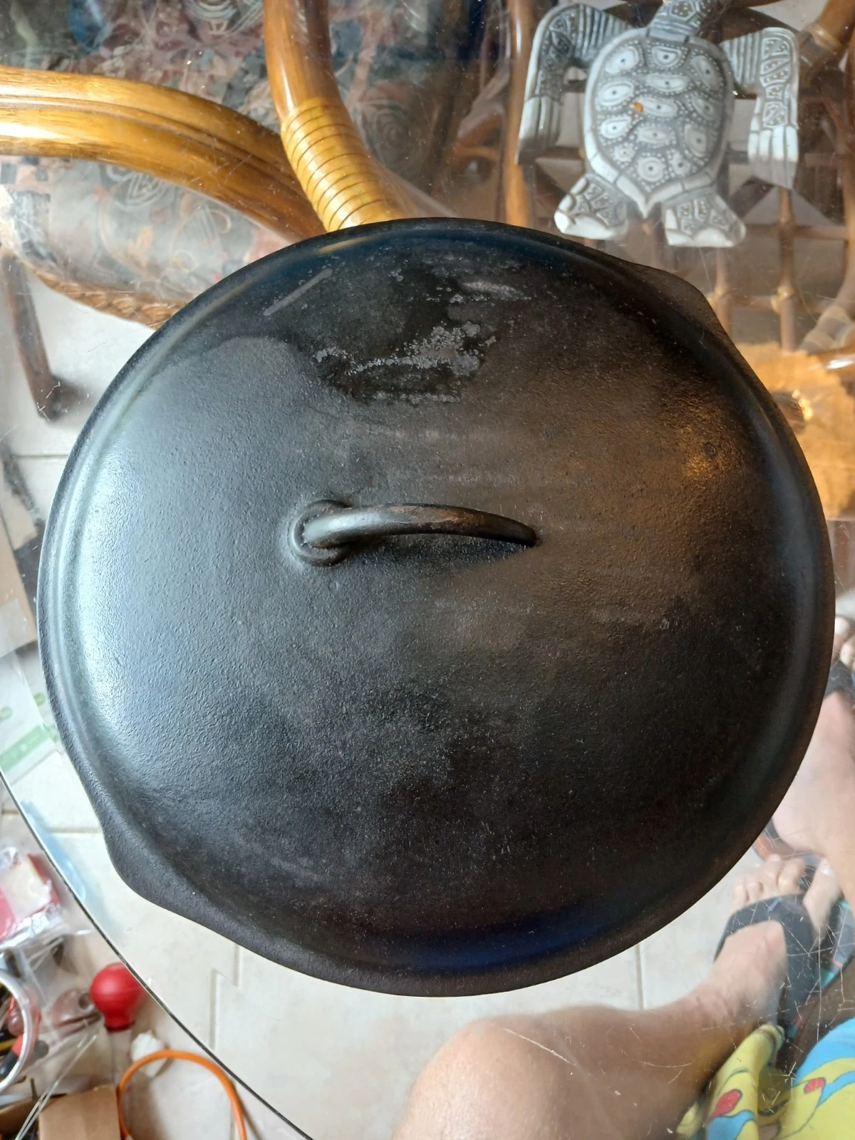 BSR Cast Iron No 10 dutch oven or skillet lid 12 5/8"