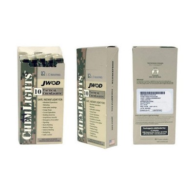 ABILITY ONE 6260-01-218-5146 Light sticks, White, 6In, PK10 31NJ24