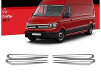 Chrom Grillleisten FüR VW Crafter KüHlergrill Leisten Edelstahl Ab 2017 4 Tlg