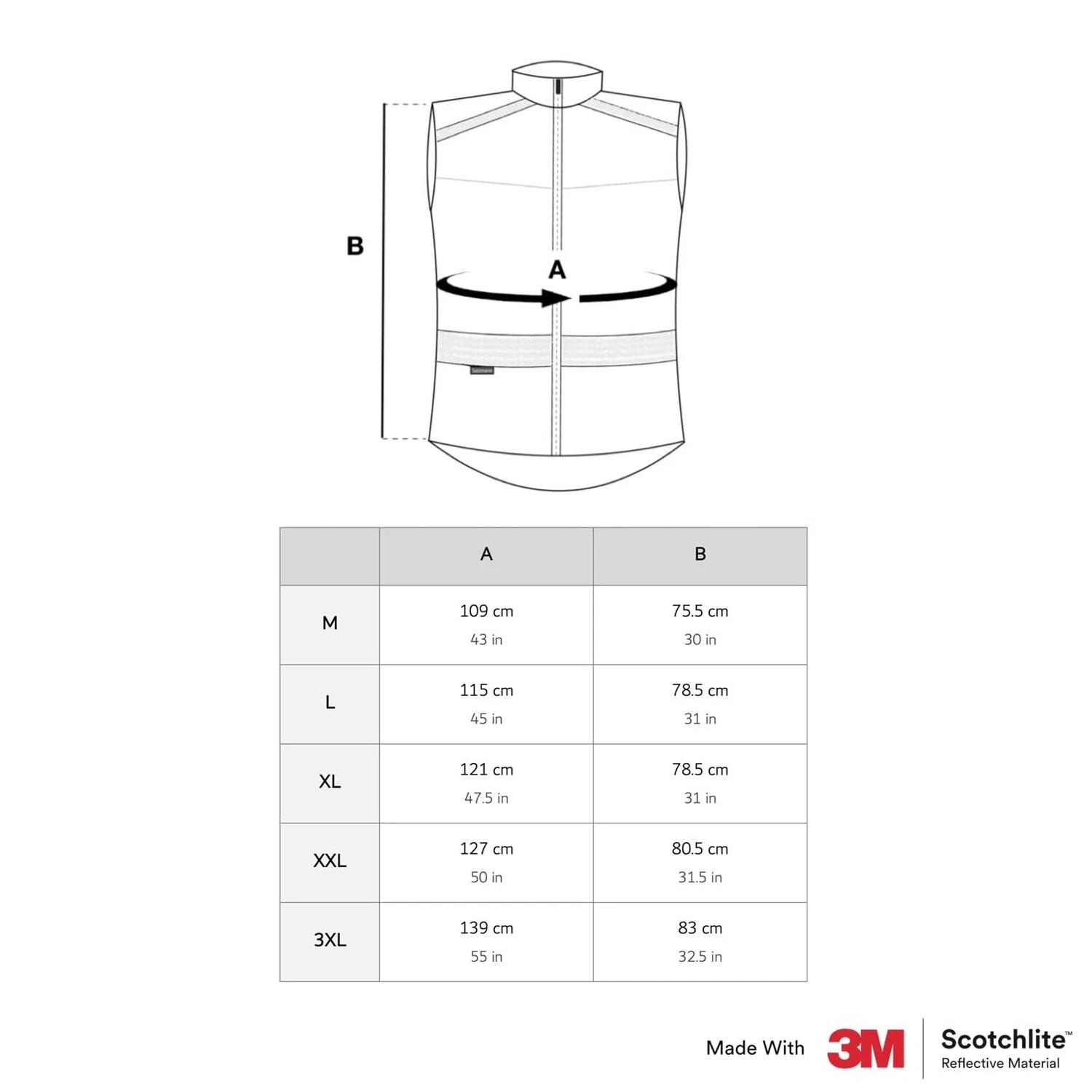 Salzmann High Visibility Cycling Vest | Reflective Cycling Gilet | Made with ... - product detail image 6