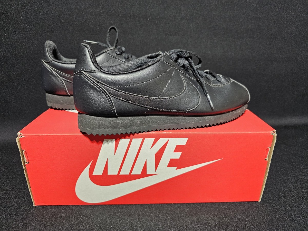 超希少　美品96年製　NIKE LEATHER CORTEZ 90s 1996 Nike Leather Cortez White Navy Blue Metallic Silver Sz 8 Men