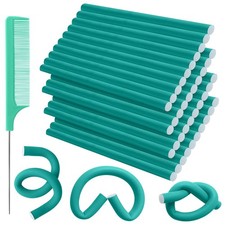 40PCS Flexible Curling Rods Set - No Heat Hair 1 Count Pack of 40 , Random