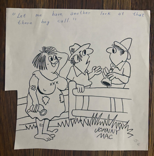 VINTAGE ORIGINAL SEX TO SEXTY JOHNNY MAC  CARTOON ART