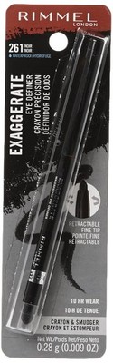 Rimmel London Exaggerate Waterproof Eye Definer Eyeliner, Highly Pigmented,