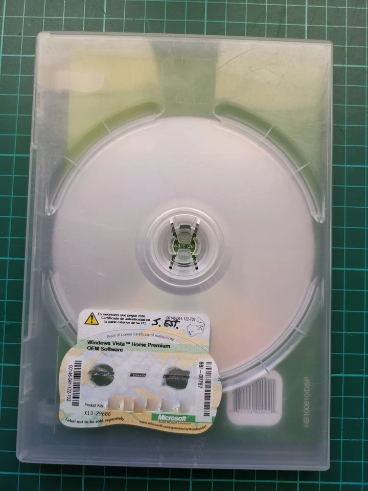 Microsoft Windows Vista Home Premium 32 bits DVD OEM  con licencia y manual - Imagen 4 de 4