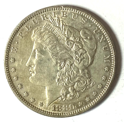 1880 O $1 Morgan Silver One Dollar US Coin New Orleans AU