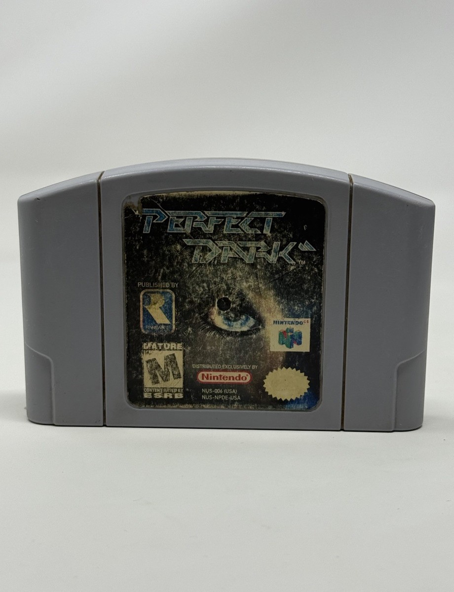 Perfect Dark Nintendo 64 N64 Authentic Game Cartridge Cleaned Pins
