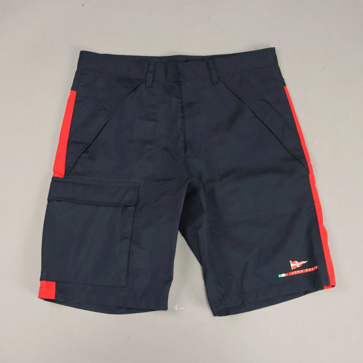Pantaloncini da calcio blu-rossi Meyba 1982 del FC BARCELONA di Diego Maradona, anni '80, realizzati in Spagna, taglia XS da uomo o S da donna. - Italia