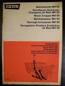 Fahr Maishäcksler MH50 Ersatzteilliste