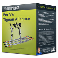 Menabo Logic 3 portabici per VW Tiguan Allspace Tipo BW2, BJ2 per 3 bici Nuovo