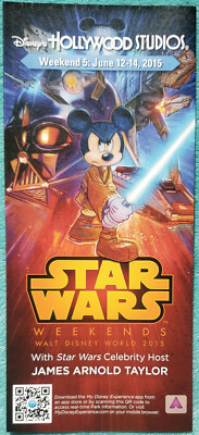 Final Star Wars Weekends June 12th - 14th 2015 Weekend #5 Fold Out Map & Guide